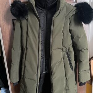 Soia & Kyo Olive Green Jacket with Black Brand Plaque